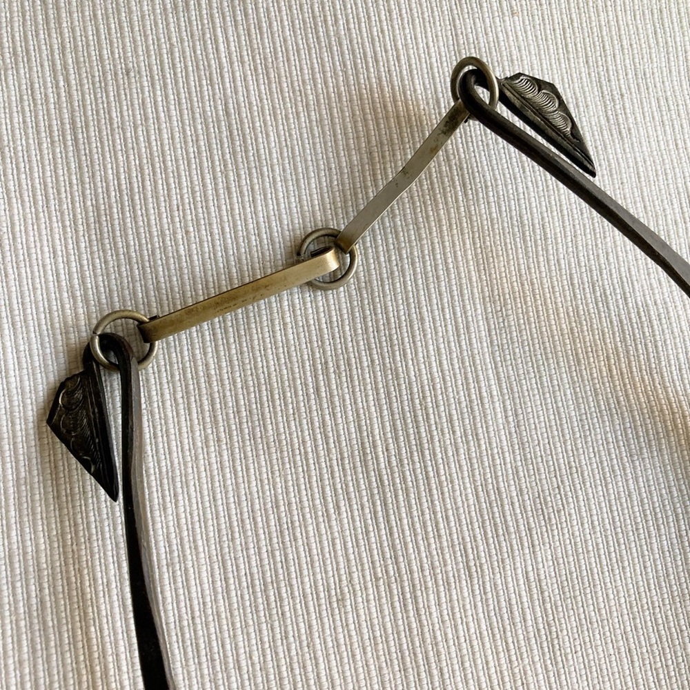 Vintage Hmong Miao Silver Ceremonial Dangling Fish Metal Necklace Boho Collar - Picture 10 of 10